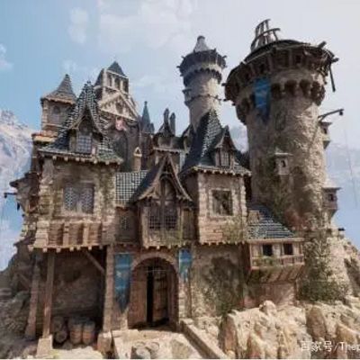 逼真复古城堡环境场景Unreal Engine游戏素材